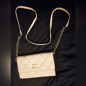 Luv Betsey. pink string crossbody hangbag